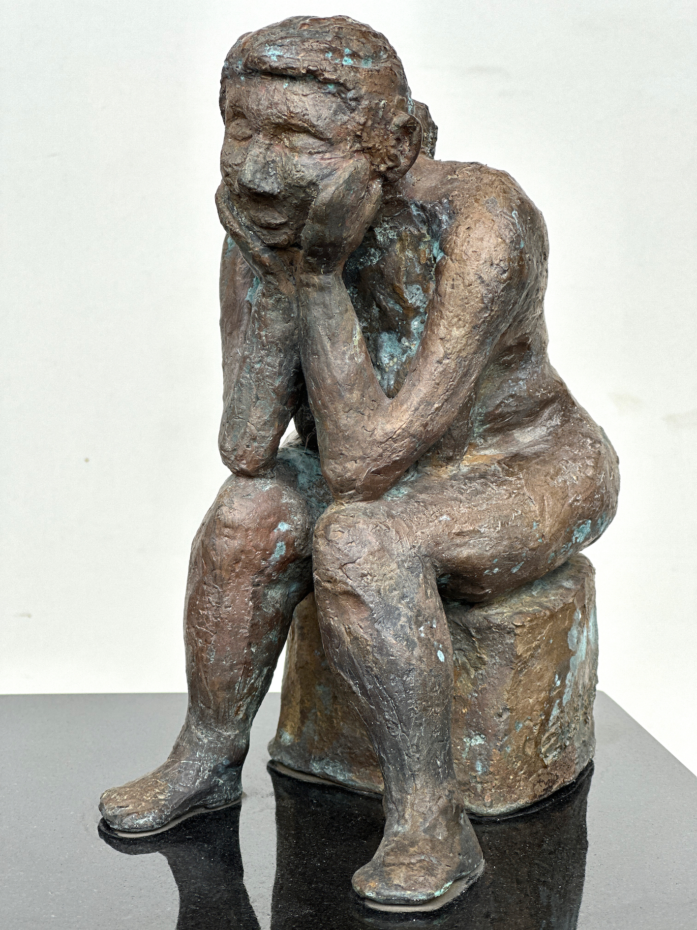 Was nun? Bronze (Unikat) 10x14,5x20 cm